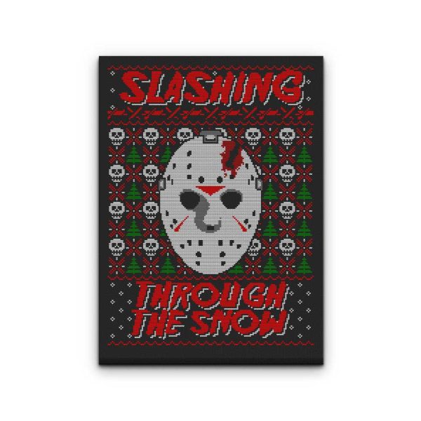 Slashing Through the Snow - Canvas Print Supply