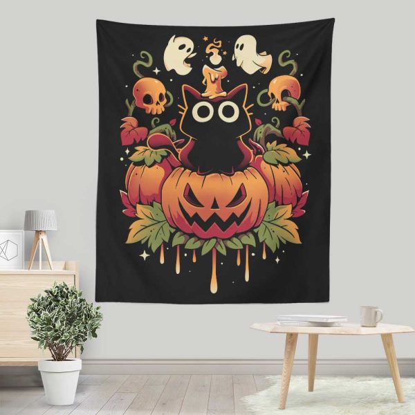 Halloween Candle Trick - Wall Tapestry Online Hot Sale