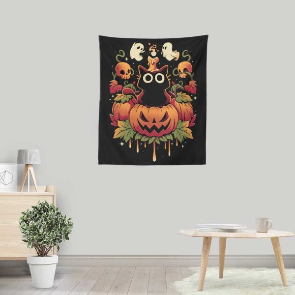 Halloween Candle Trick - Wall Tapestry Online Hot Sale - Image 3