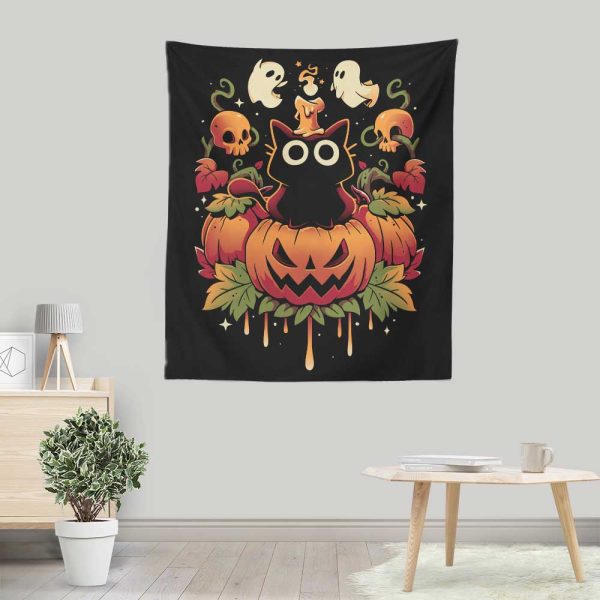 Halloween Candle Trick - Wall Tapestry Online Hot Sale - Image 4