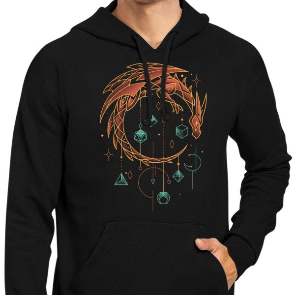 Draconic Dice Keeper - Hoodie For Sale - Image 4