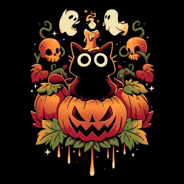 Halloween Candle Trick - Wall Tapestry Online Hot Sale - Image 2